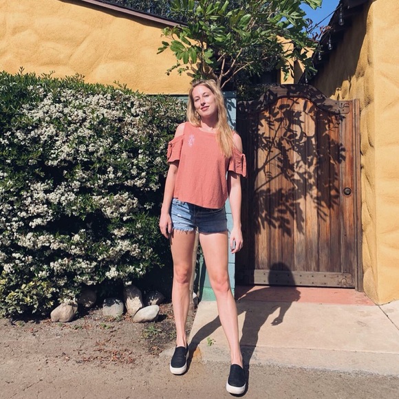 Madewell Open Shoulder Top - Picture 1 of 6